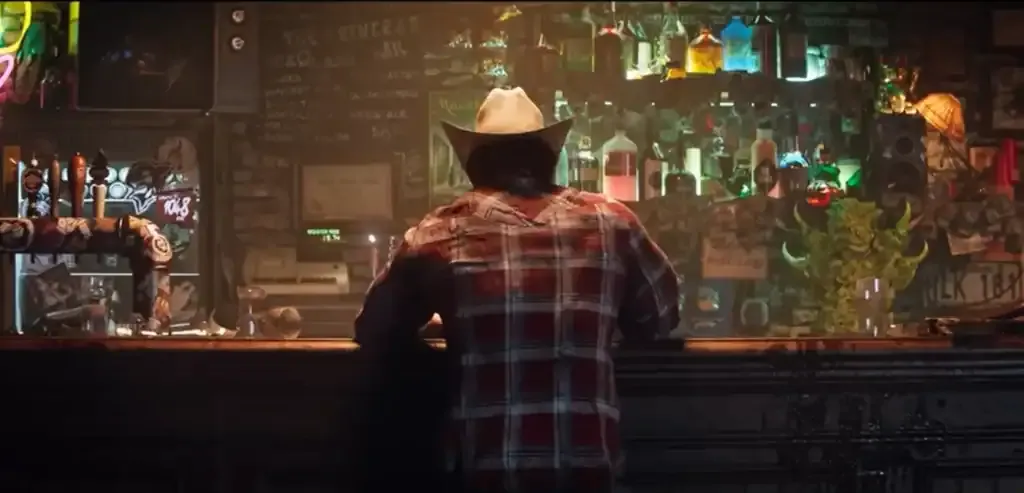 Logan en el bar Princess durante el tráiler de State of Play.