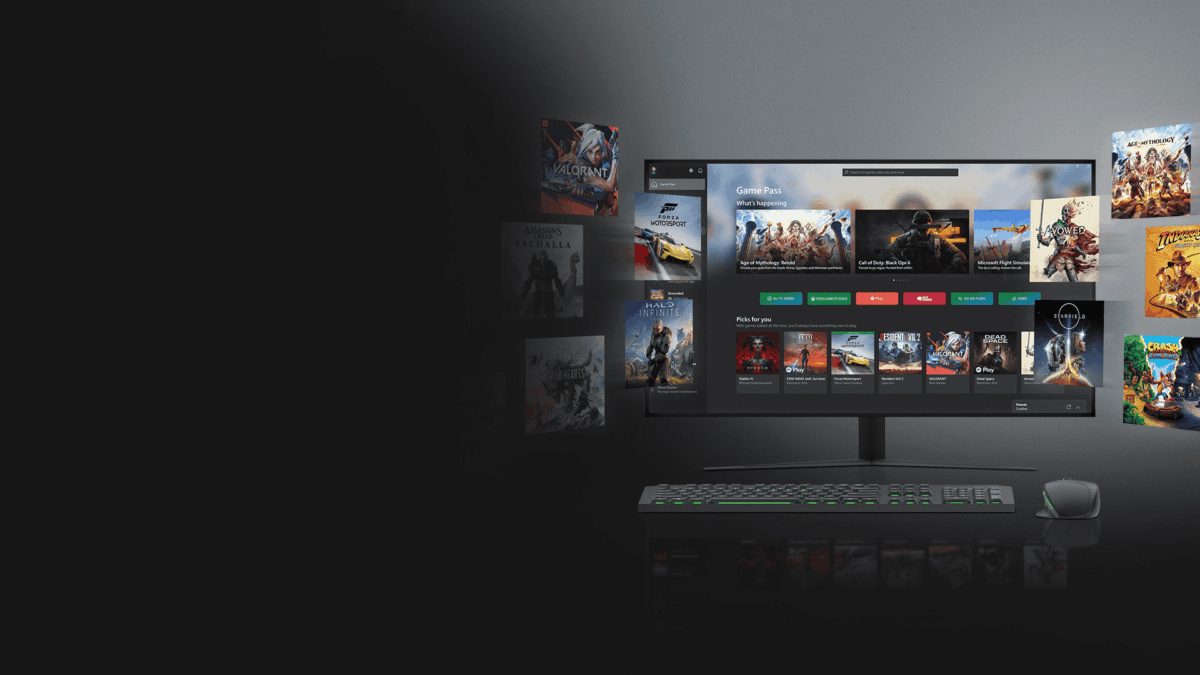 Xbox en PC con biblioteca de juegos y apps unificada