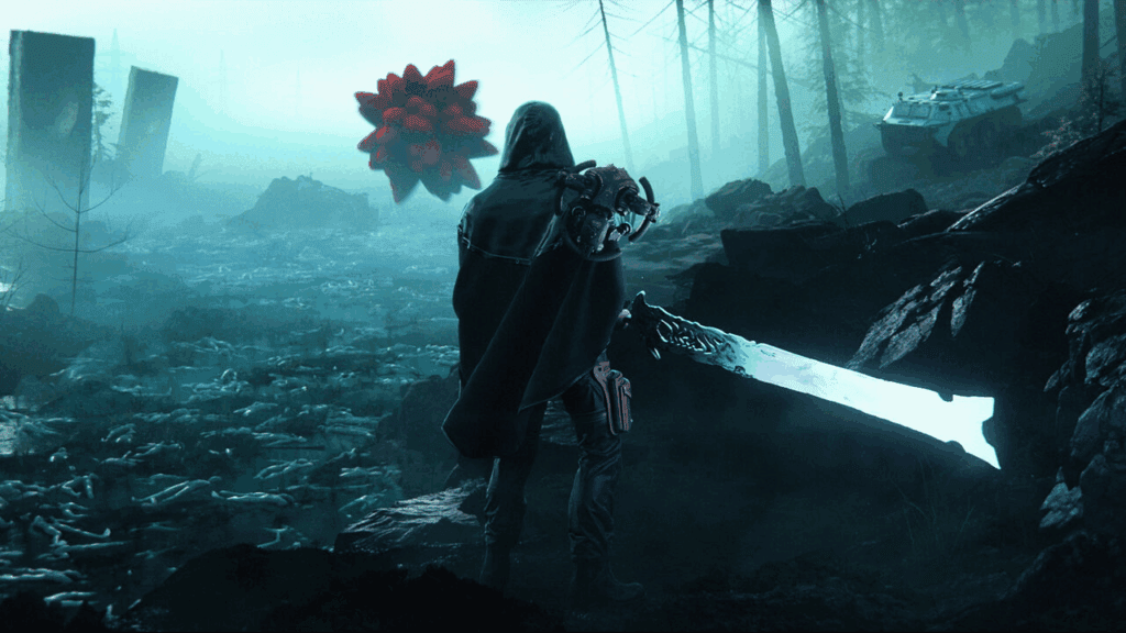 Captura de jugabilidad de Hell is Us con combate en tercera persona