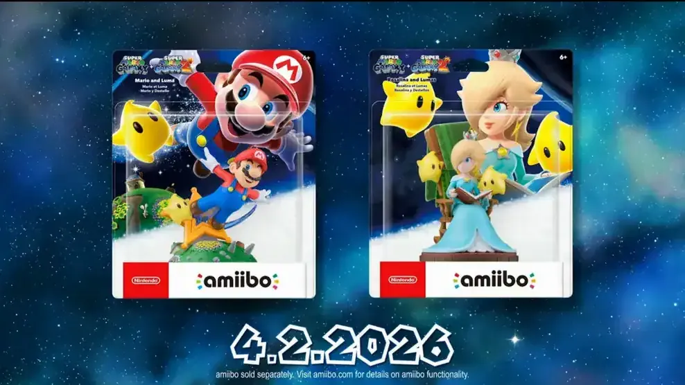 Amiibo de Mario y Estela con Luma lanzados por el 40 aniversario de Super Mario Bros