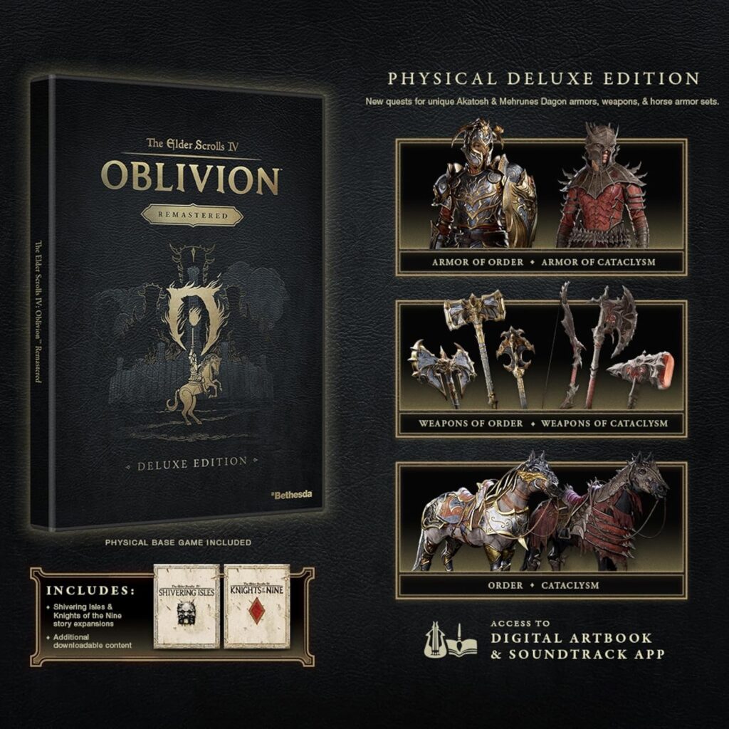 The Elder Scrolls IV Oblivion Remasteres Physical Deluxe Edition
