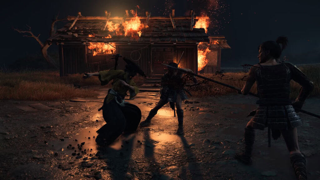 Atsu usando la Wolf Blade en Ghost of Yōtei durante un Standoff