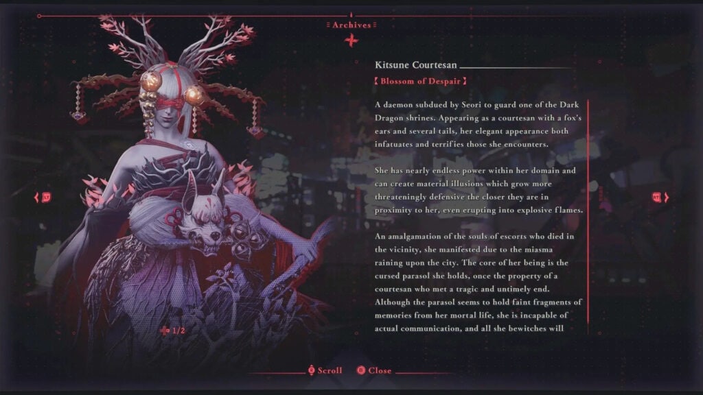 Capítulo 3 Ninja Gaiden 4: jefa Cortesana Kitsune en el santuario