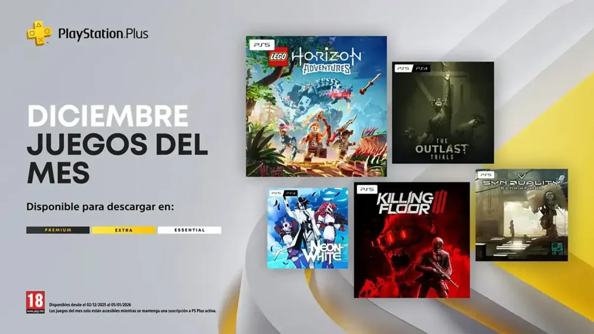 PlayStation Plus en diciembre