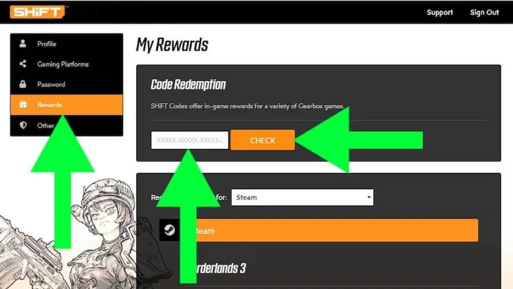 Shift codes Borderlands 4