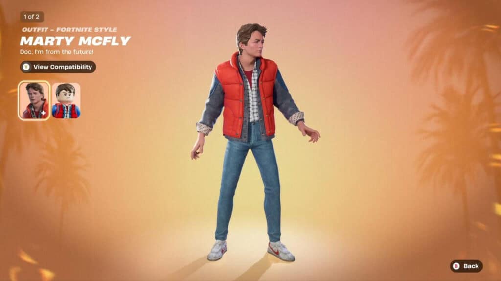 Marty McFly Fortnite
