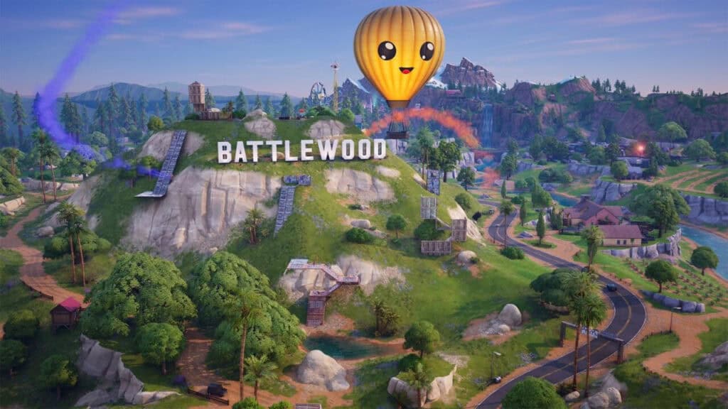 Fortnite globos aerostáticos