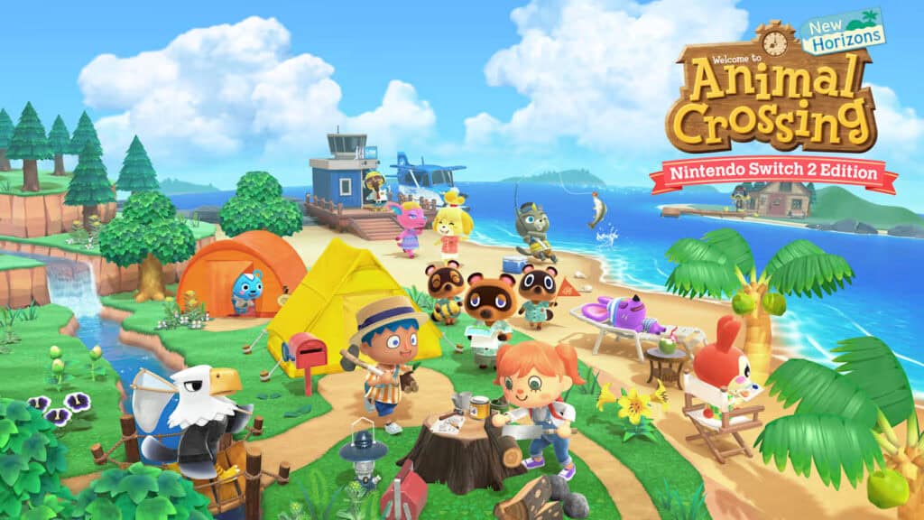 Personaje jugando Dr. Mario en Animal Crossing: New Horizons