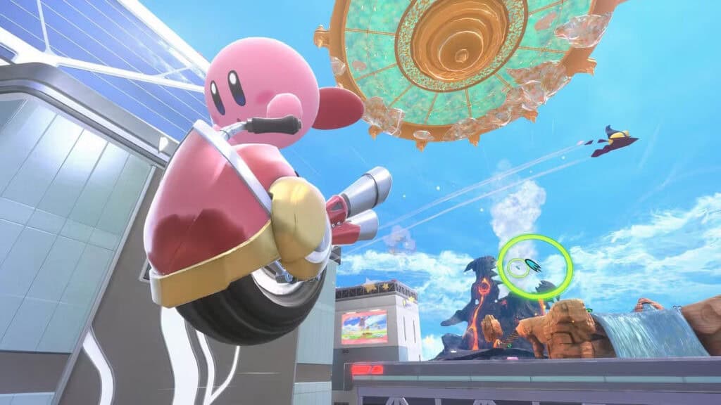 Curva con derrape y boost para entender Kirby en Air Riders