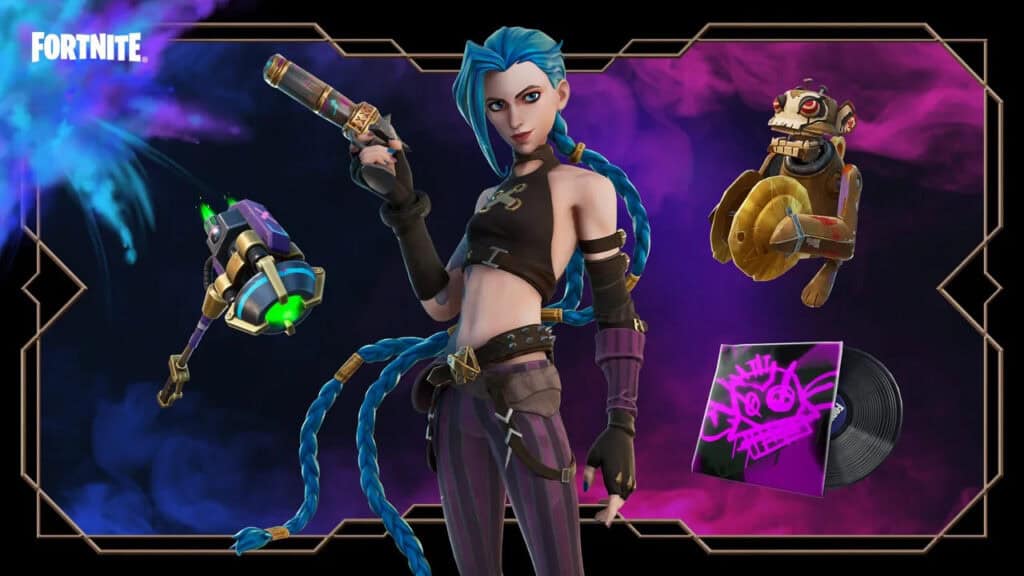 Jinx y Vi regresan a Fortnite skins Arcane