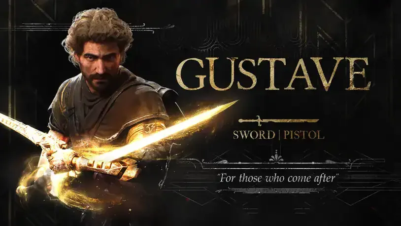 Captura de la build de Gustave en esta Guía Expedition 33 usando su pistola para generar Sobrecarga en el combate por turnos.