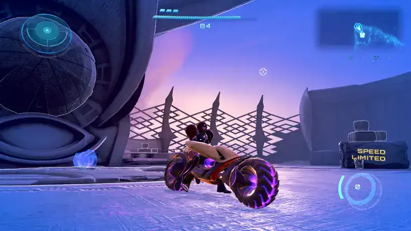 Samus Aran encontrando el Fire Chip en la chatarrería de Flare Pool, componente esencial para fabricar el Fire Shot en Metroid Prime 4