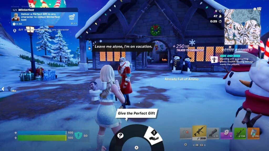 Regalo Perfecto en Fortnite Winterfest 2025