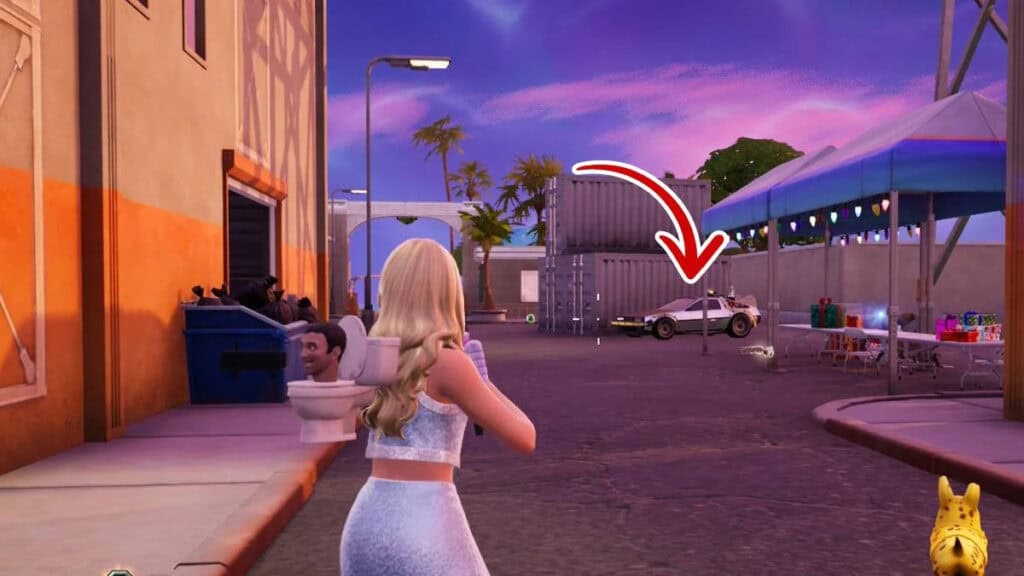 DeLorean en Fortnite Sus Studios