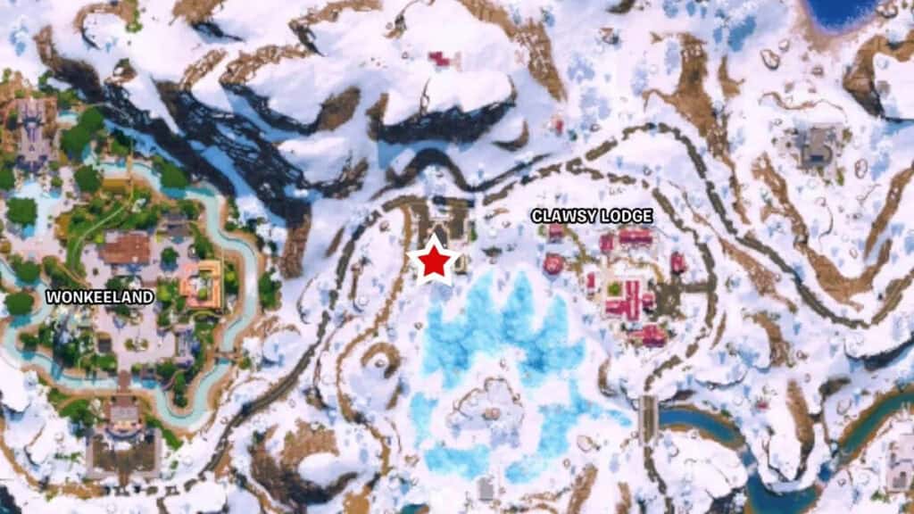 DeLorean en Fortnite Clawsy Lodge