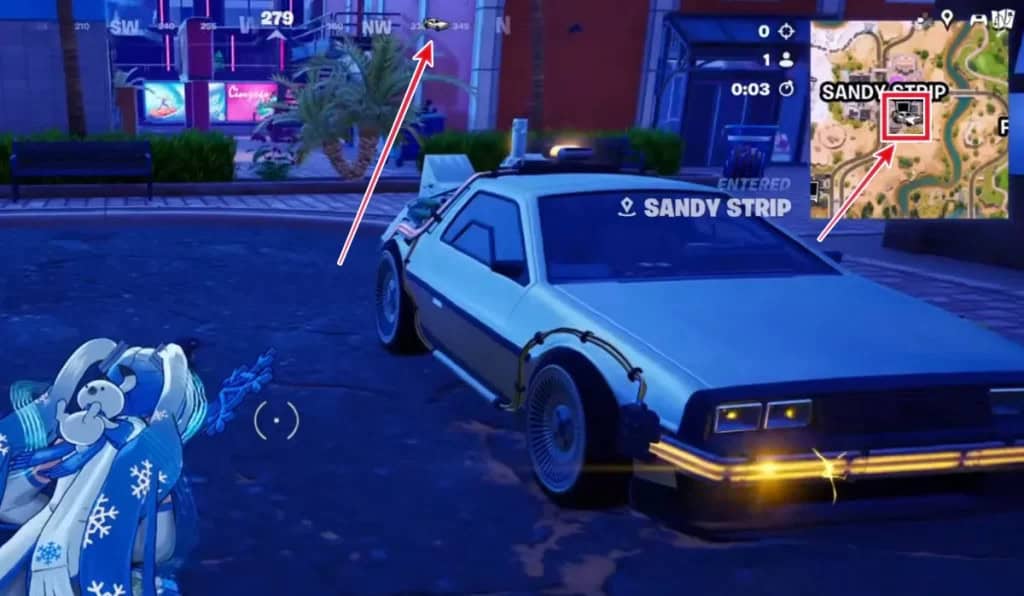 DeLorean en Fortnite