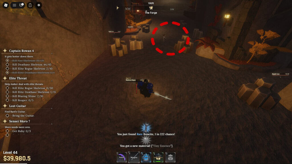 Miner Shards en The Forge