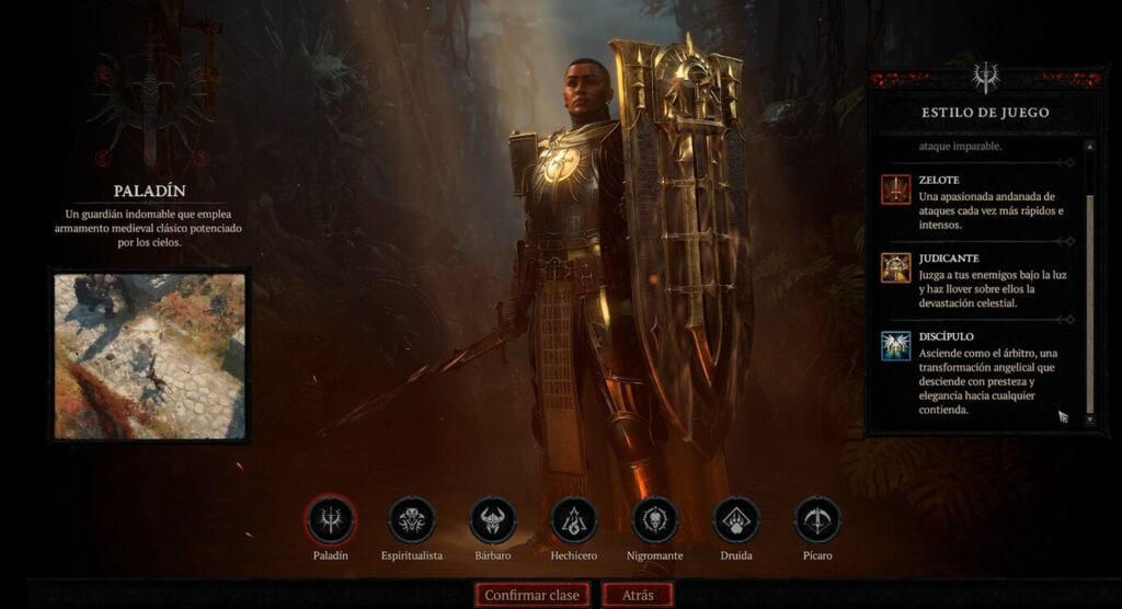 Guía del Paladín en Diablo 4: builds y características