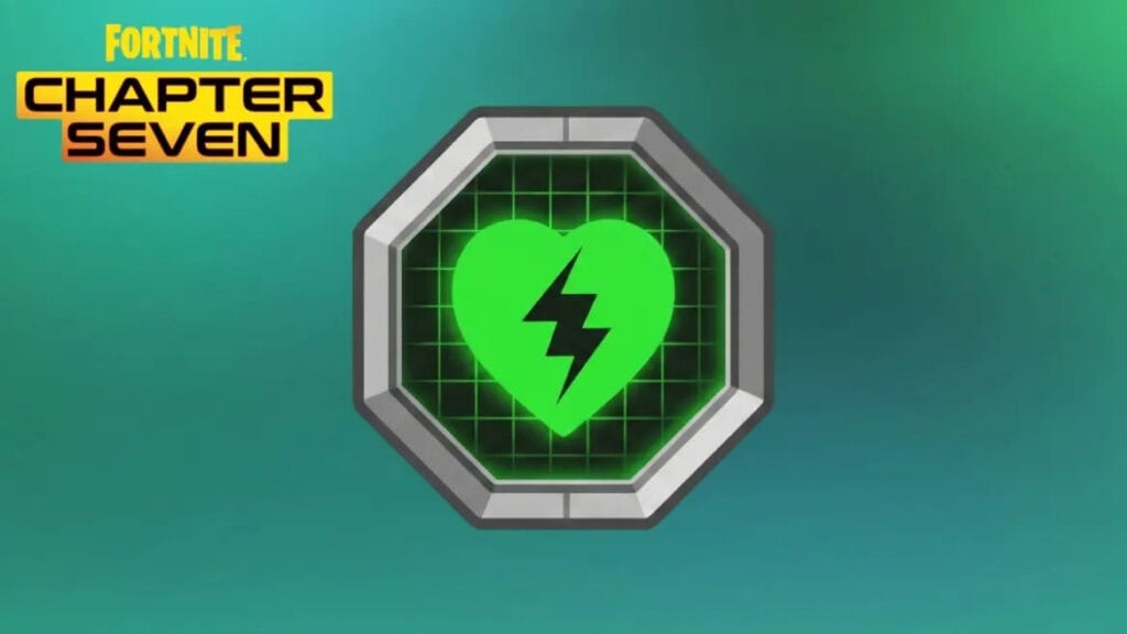 Self revive en Fortnite interfaz del dispositivo de auto-revivir en Chapter 7.