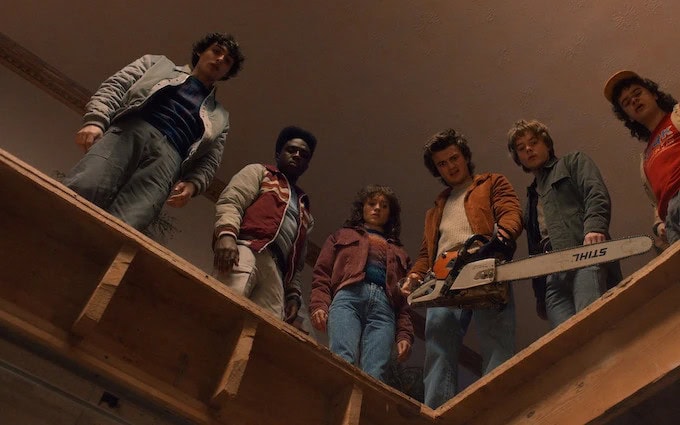 El grupo de Hawkins bajo ataque antes de la intervención de Will.