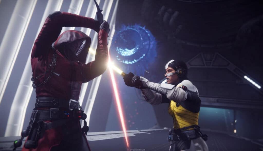 El Vagabundo conversando con un líder Cabal del Imperio Barant en la nueva expansión de Bungie