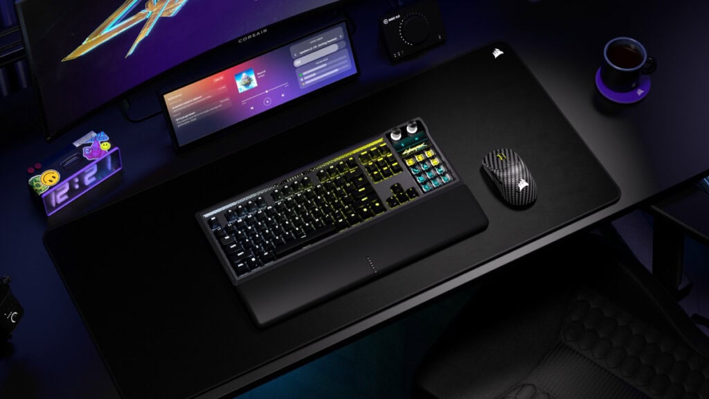 Teclado mecánico CORSAIR GALLEON 100 SD con pantalla LCD y teclas Stream Deck integradas