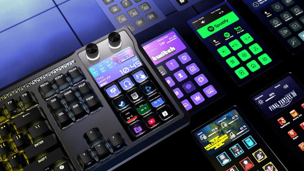 Teclado mecánico CORSAIR GALLEON 100 SD con pantalla LCD y teclas Stream Deck integradas
