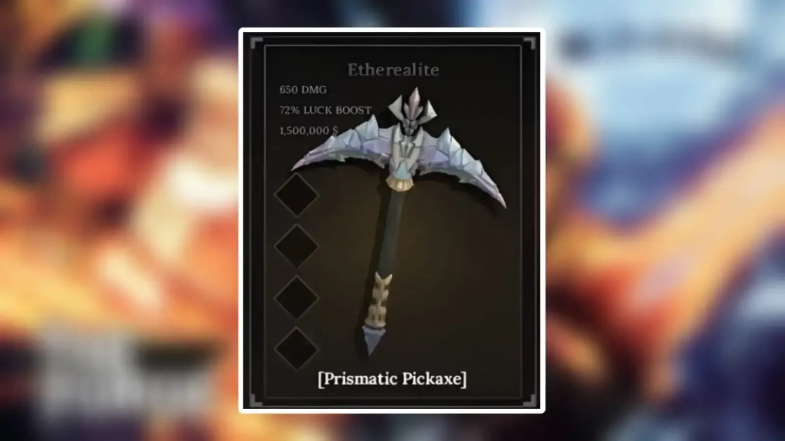 Cómo conseguir la Prismatic Pickaxe en The Forge