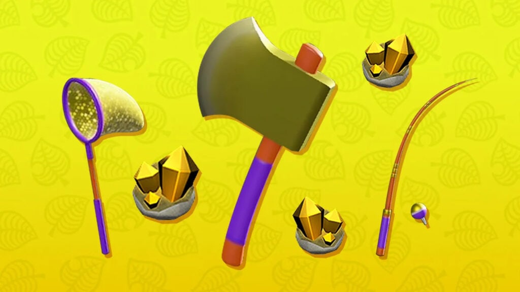 herramientas doradas en Animal Crossing New Horizons