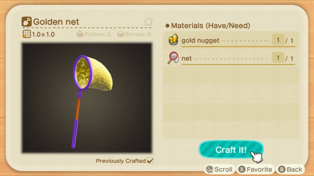 Red dorada Animal Crossing New Horizons