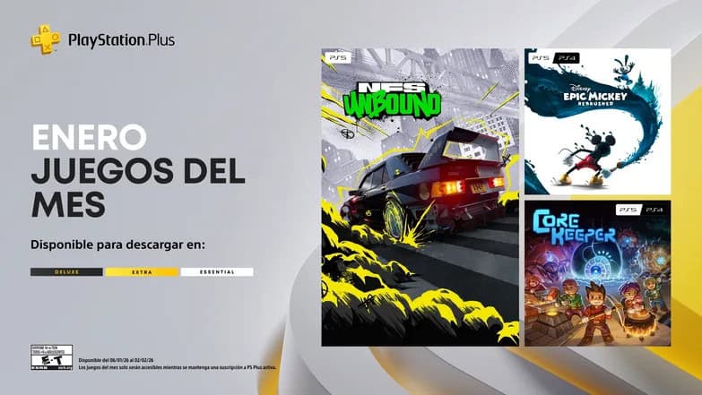 PS Plus enero 2026