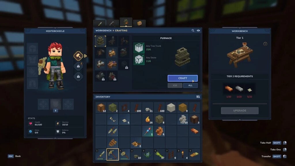carbón en Hytale