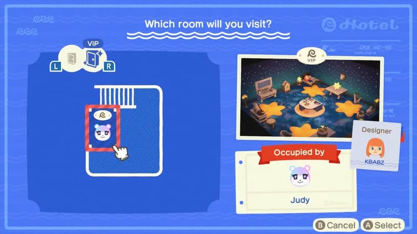 VIP Room en Animal Crossing New Horizons