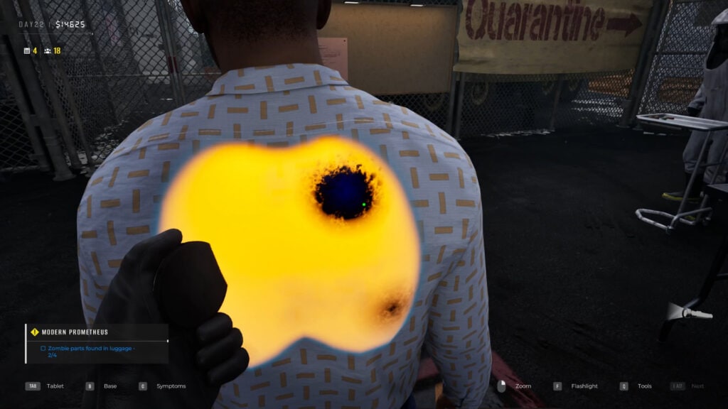 Síntomas en Quarantine Zone