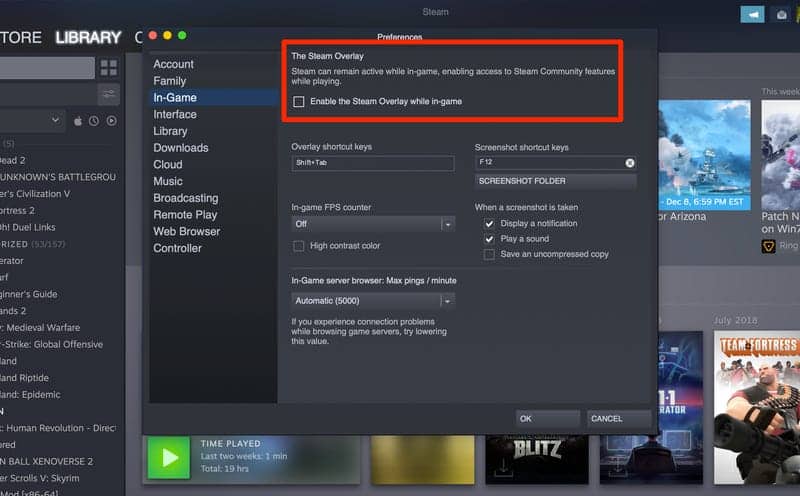 "Errores Marathon overlay Steam desactivado"