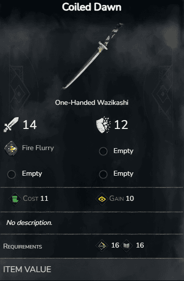 lista de armas No Rest for the Wicked