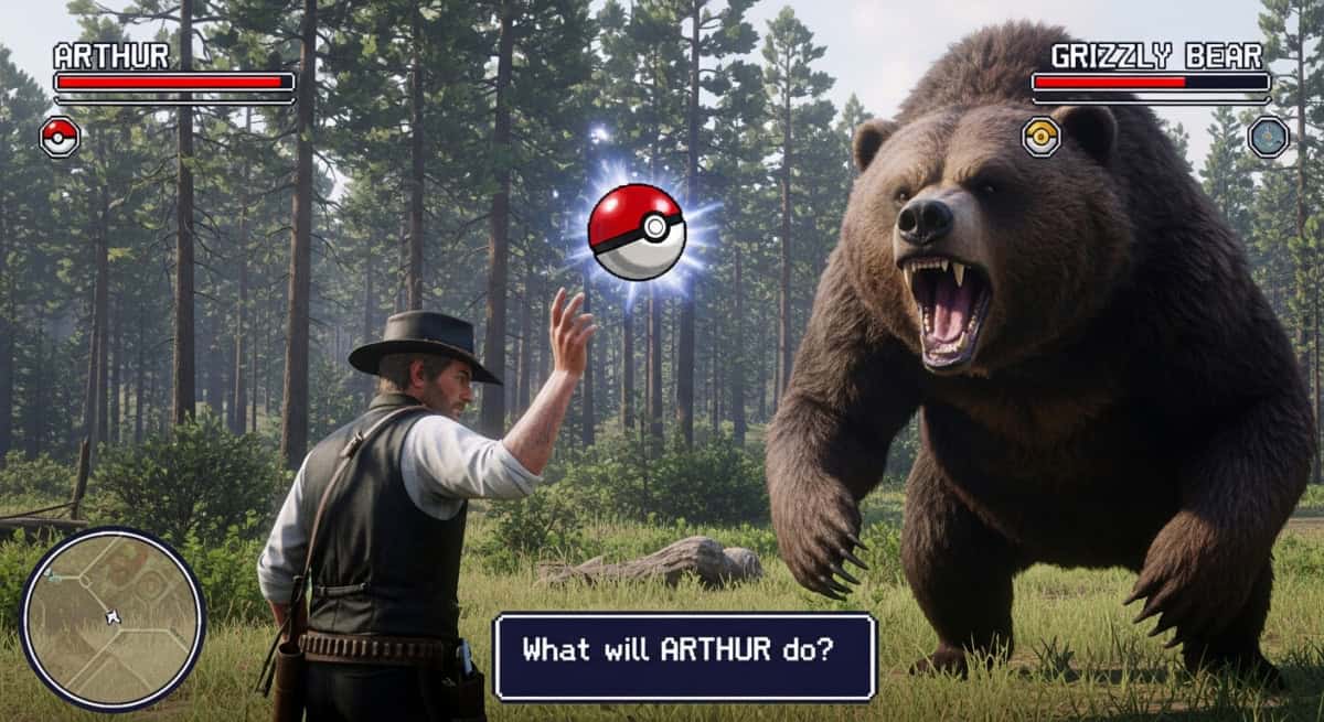 RDR2 se transforma en Pokémon gracias a un mod creado por fans