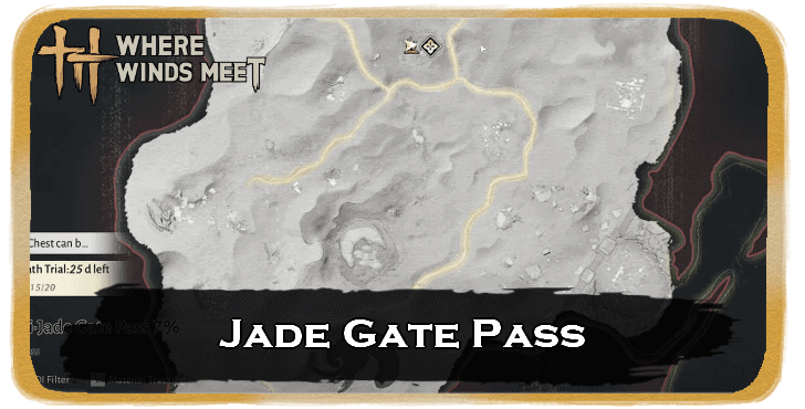 mapa Jade Gate Pass Hexi Where Winds Meet