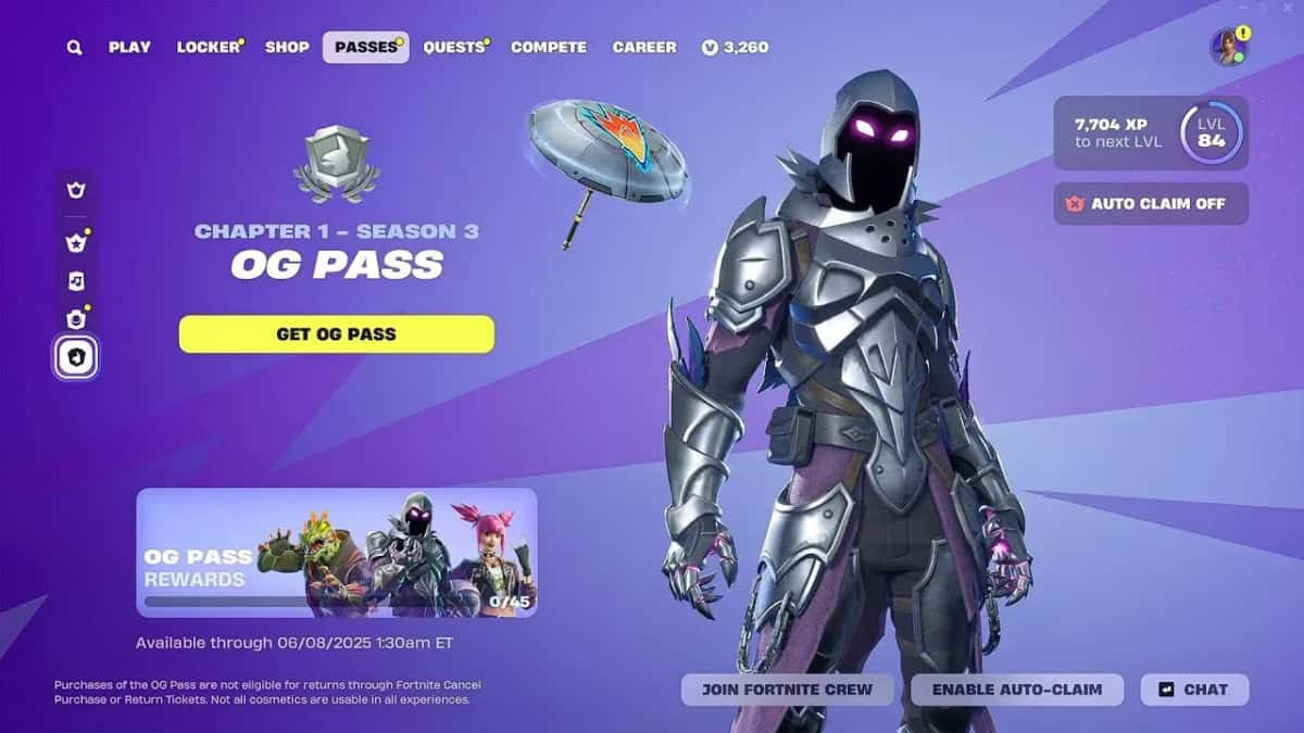 Jugador de Fortnite Capítulo 7 Temporada 2 utilizando el pico gratuito de las misiones Showdown.