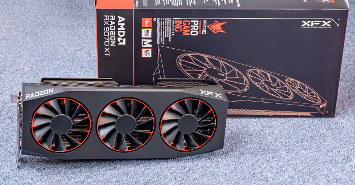 XFX Swift AMD Radeon RX 9070 XT Triple Fan — Potencia bruta para 1440p sin compromisos
